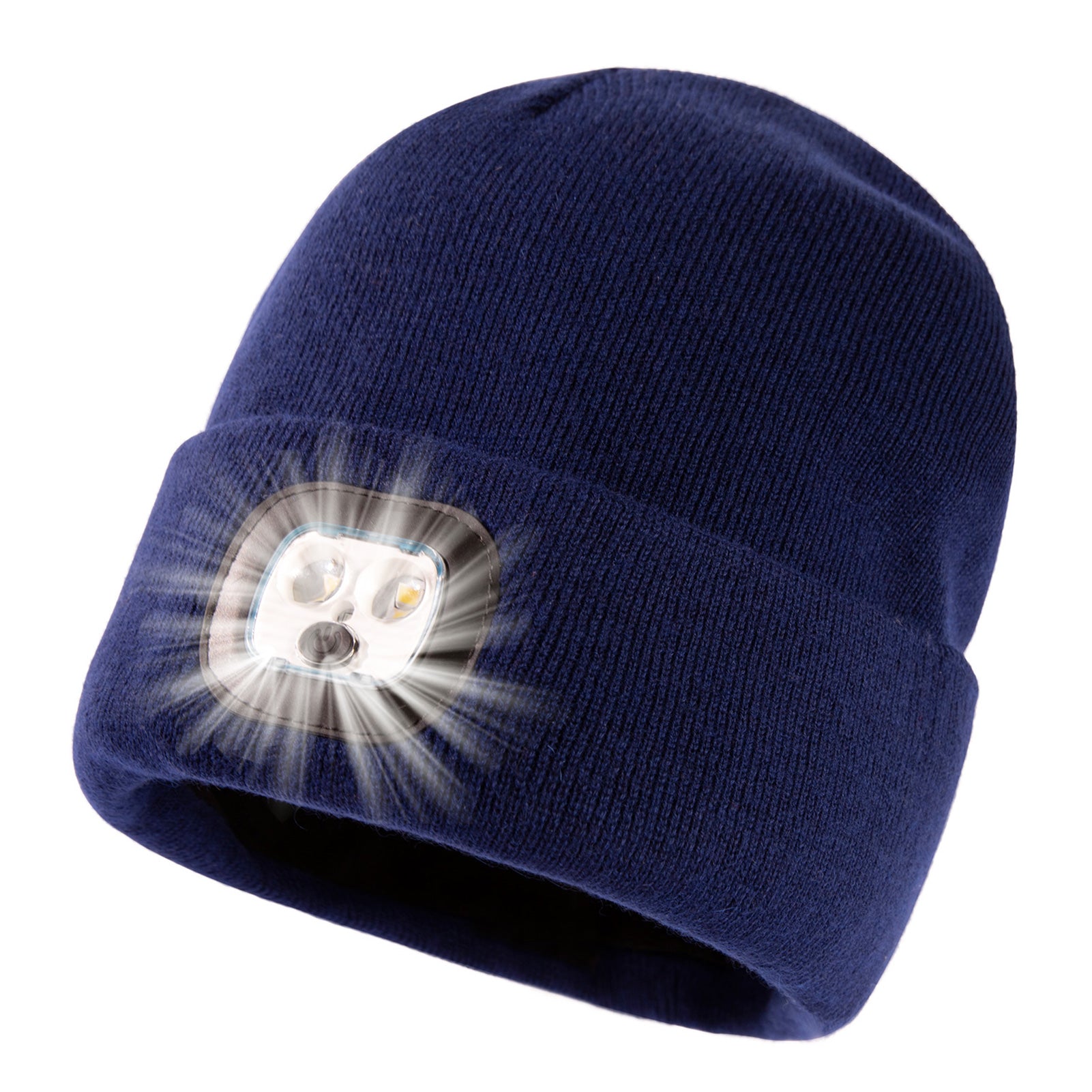 TOP-EX L/XL/XXL Waterproof 50% Merino Wool LED Rechargeable Beanies