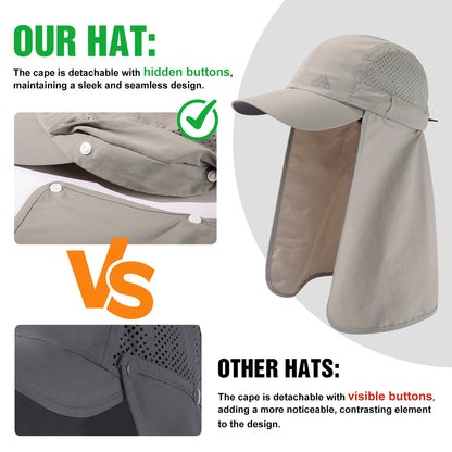 Neck Flap Baseball Cap