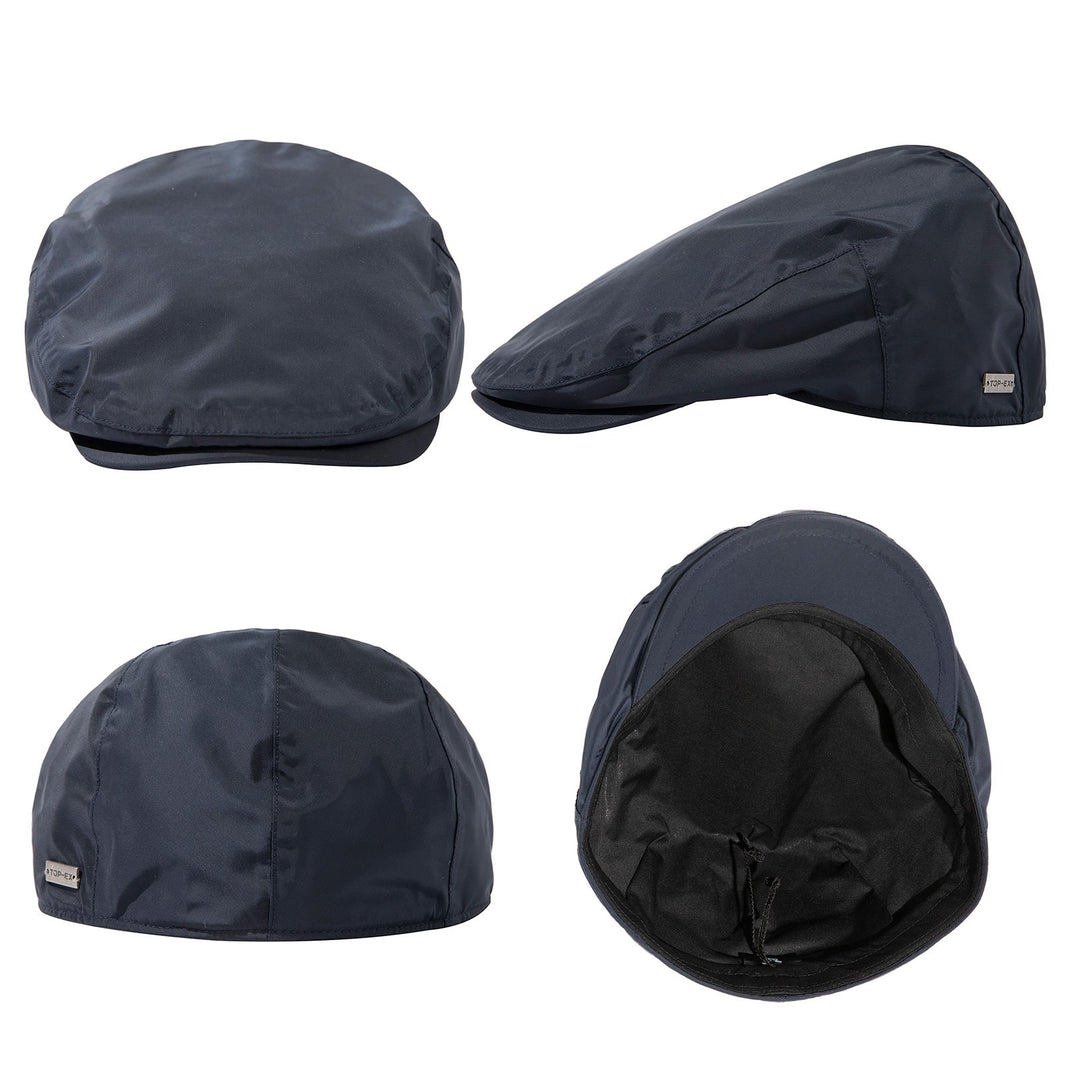 Waterproof Waxed Cotton Flat Cap M/L/XL/XXL/3XL TOP-EX