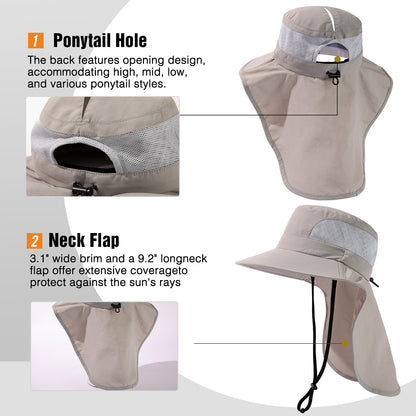 Emma Women's Waterproof Ponytail  Sun Hat