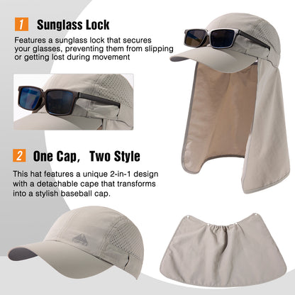 Neck Flap Baseball Cap