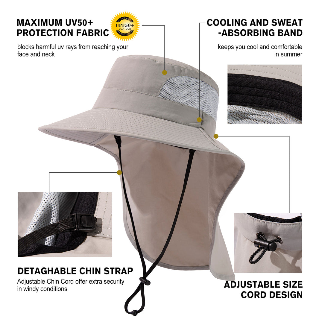 Emma Women's Waterproof Ponytail  Sun Hat