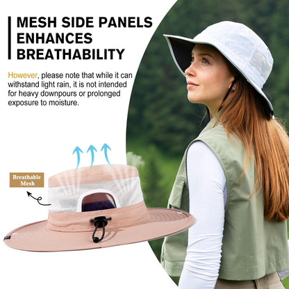 Harper Women's Waterproof Ponytail Bucket Hat