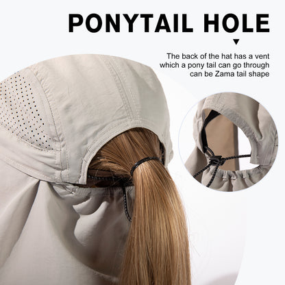 Neck Flap Baseball Cap