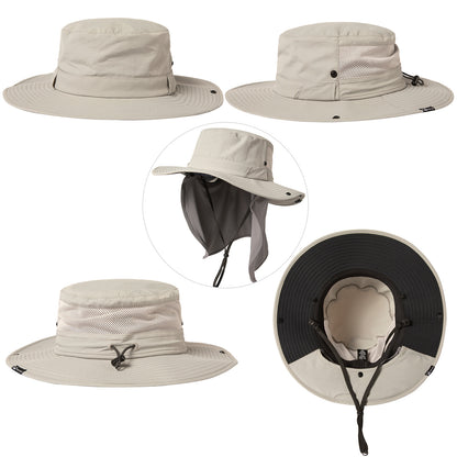 Irving Neck Cover Safari Sun Hat