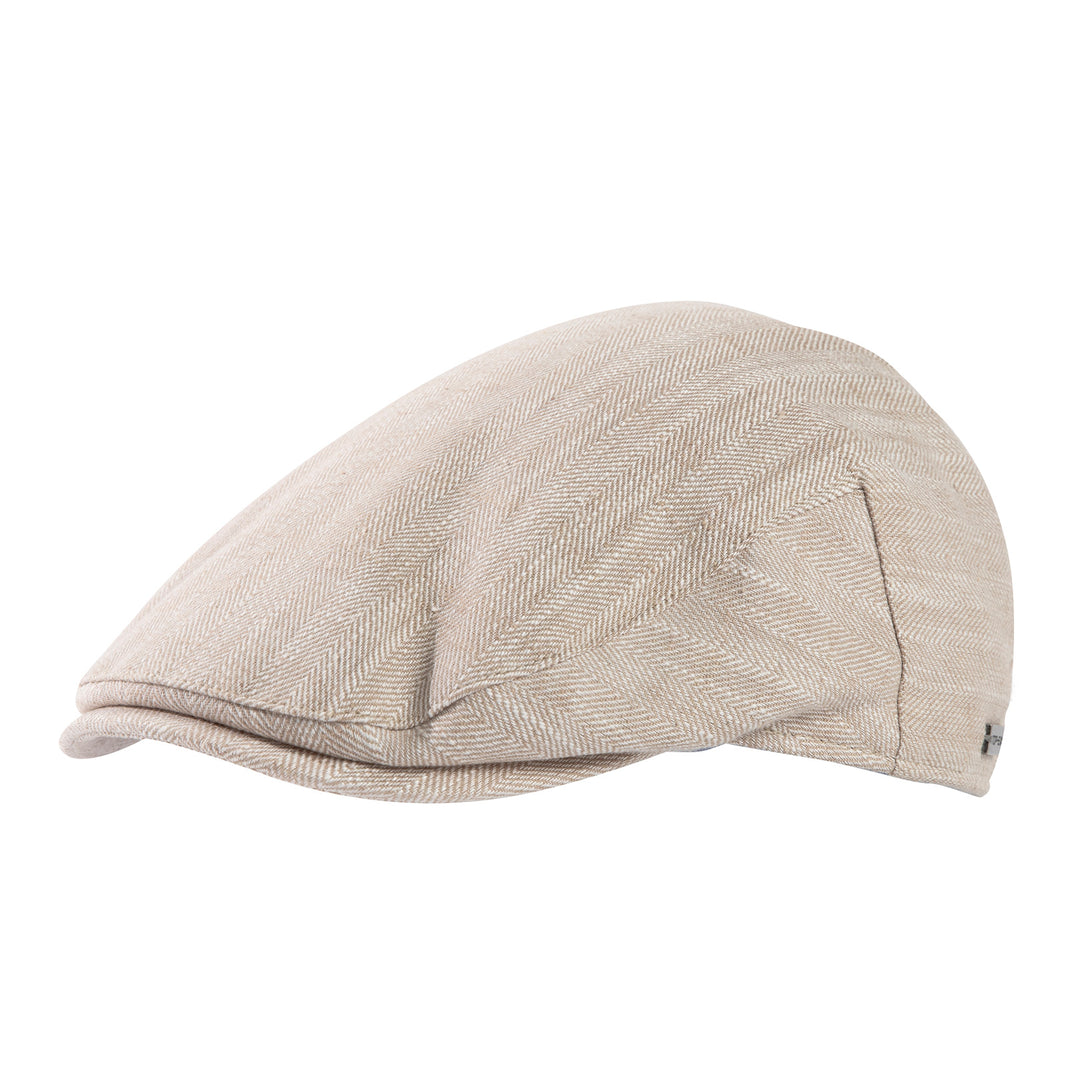 100% Linen Flat Cap with Cotton Lining