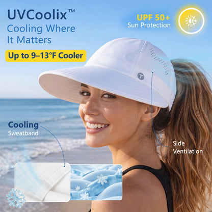 ChicPony™ Cooling High Ponytail Sun Visor Hat