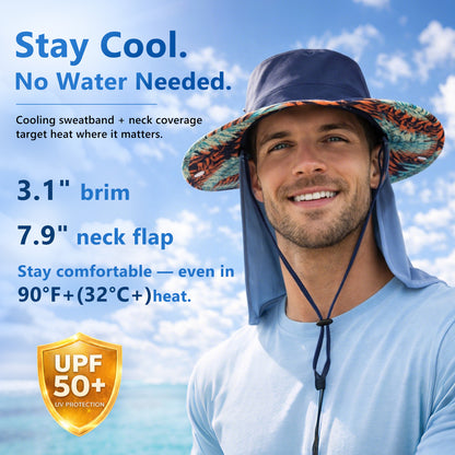 UVCoolix™ Cooling Sun Hat with Detachable Neck Flap