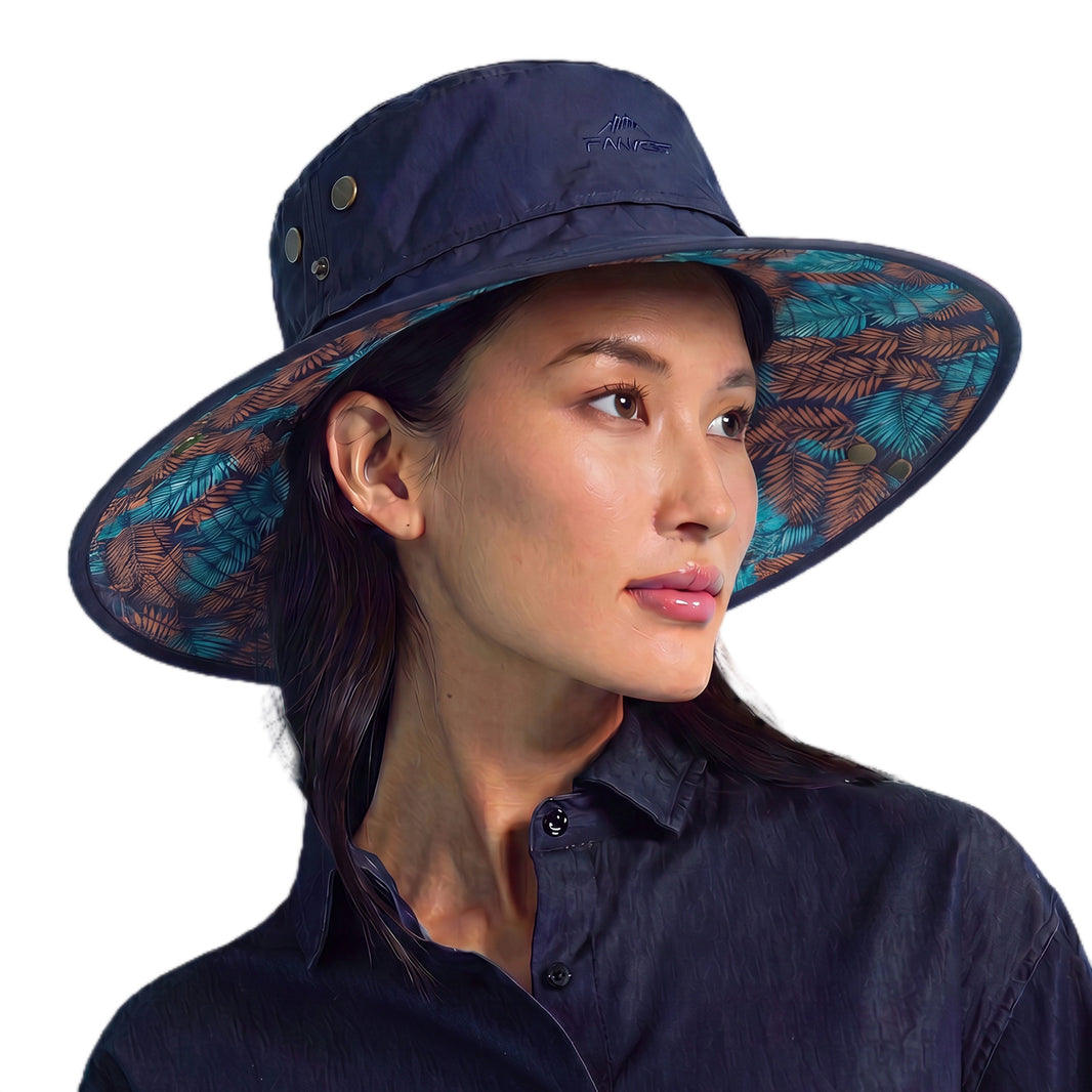 ChicPony™ UVCoolix Cooling Ponytail Bucket Sun Hat
