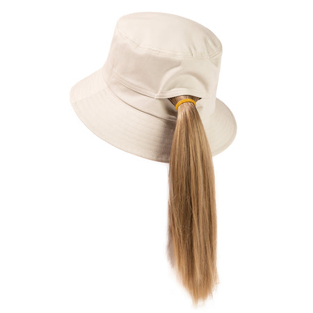 Ponytail Packable Bucket Hats