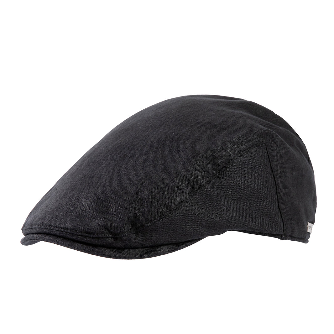 100% Linen Flat Cap with Cotton Lining