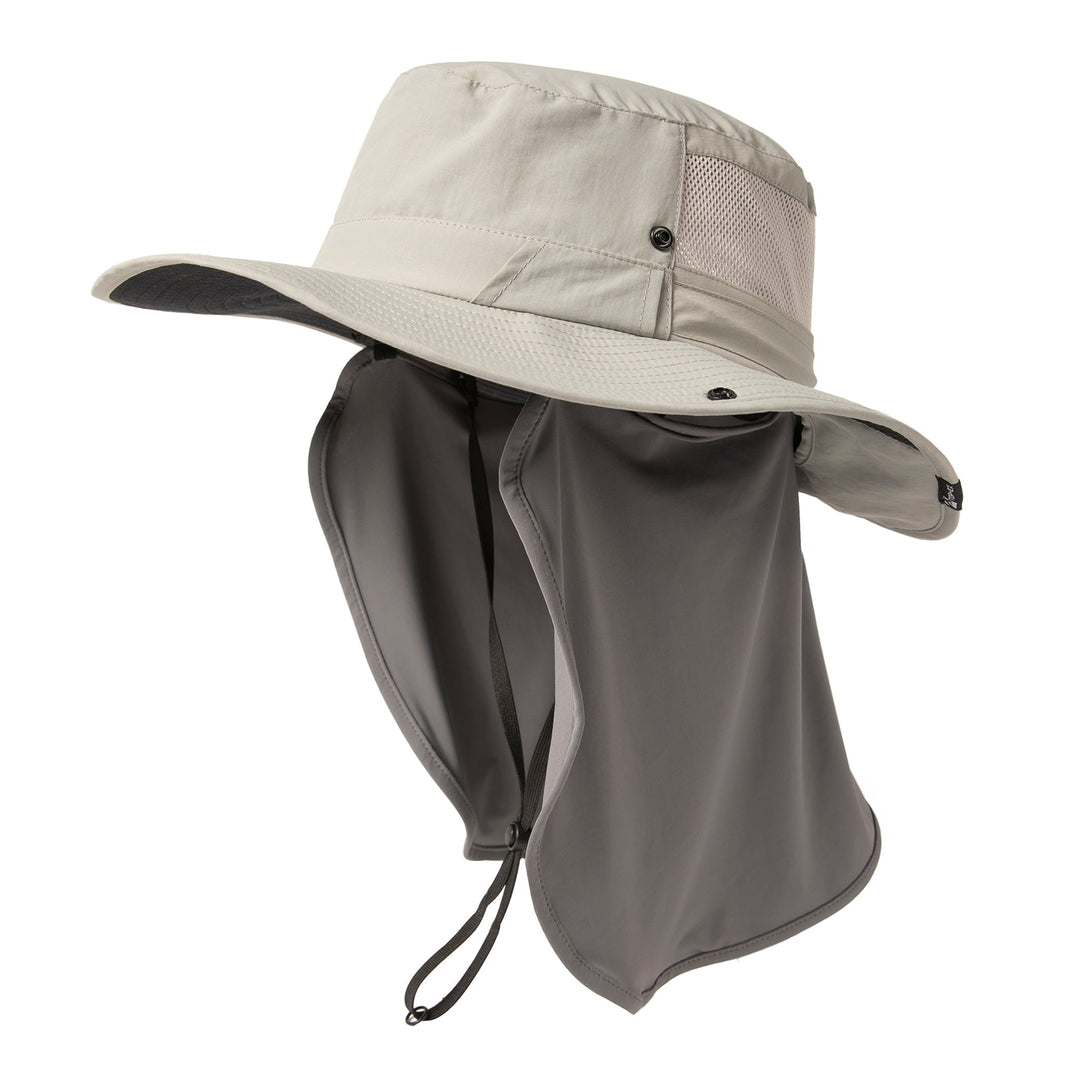 Sun Hat with Cooling Neck Flap Sunglass Lock M/L/XL/XXL TOP-EX