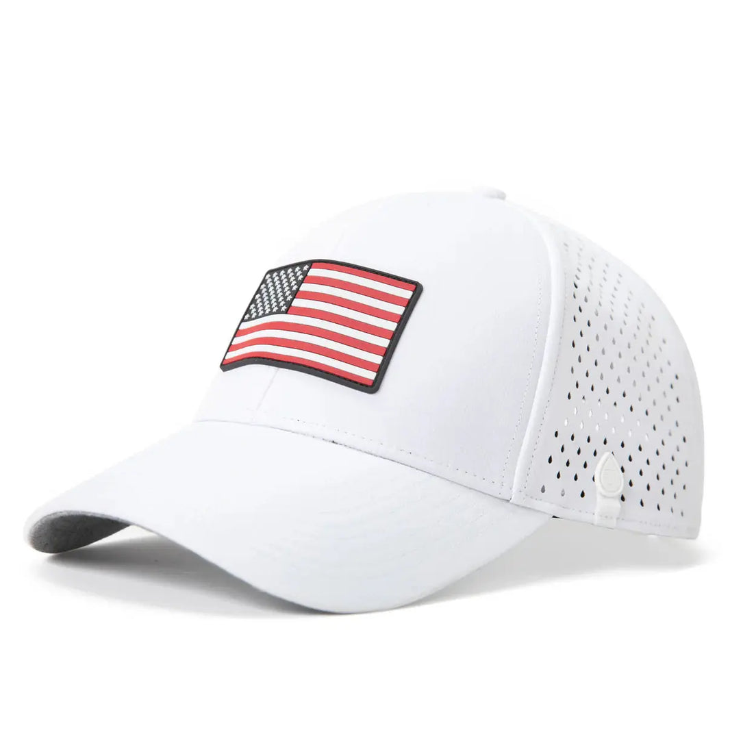 White American Flag Golf Cap UVCoolix™ Cooling Snapback TOP-EX