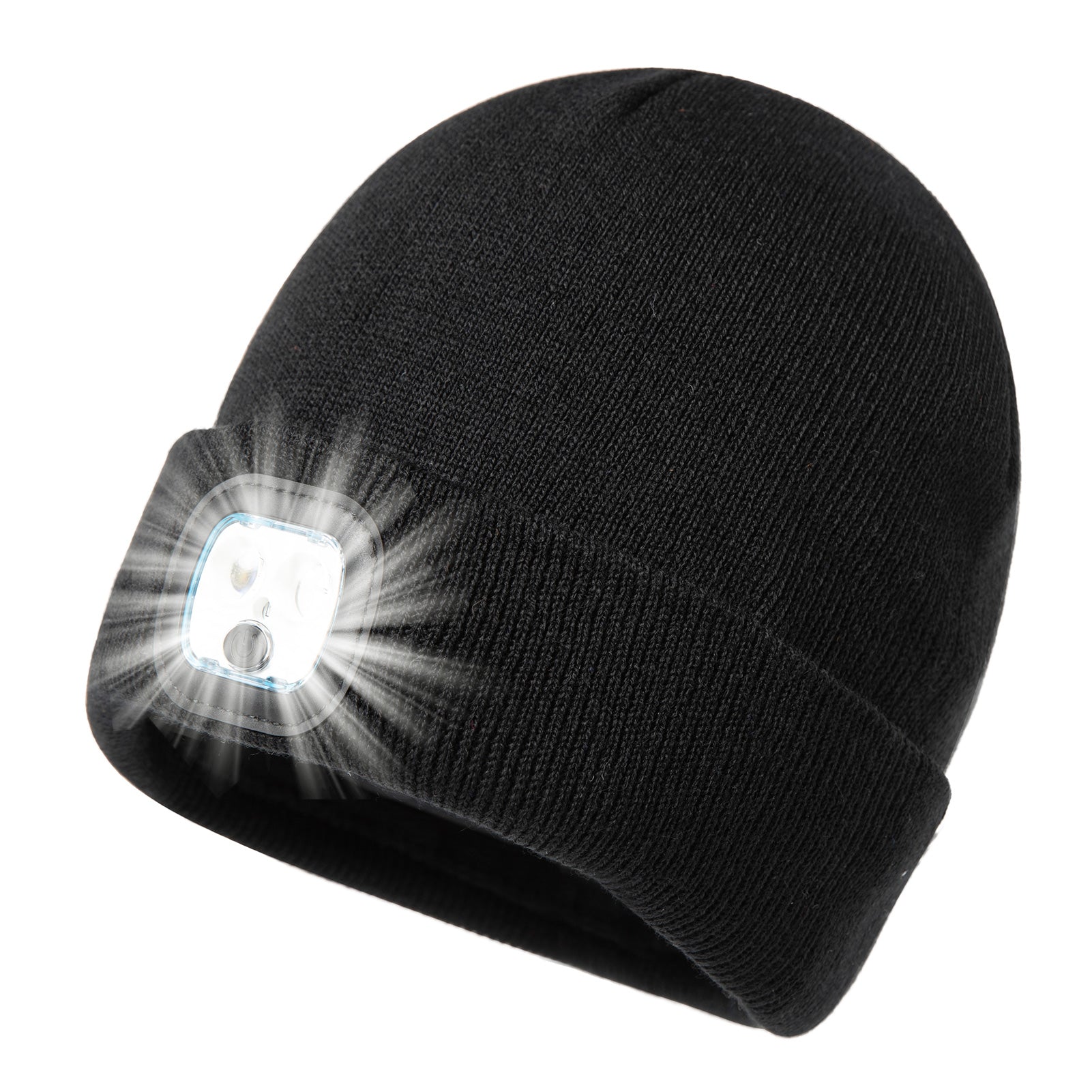 TOP-EX  L XL Winter Led Light Beanies Knitted Hats for Men Birthday Christmas Dad Gifts Rechargeable