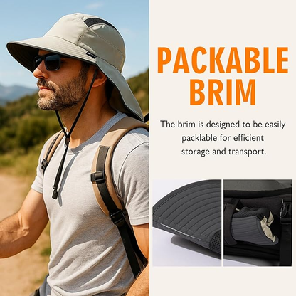 BreezeShield™ Wide Brim Neck Cover Cap
