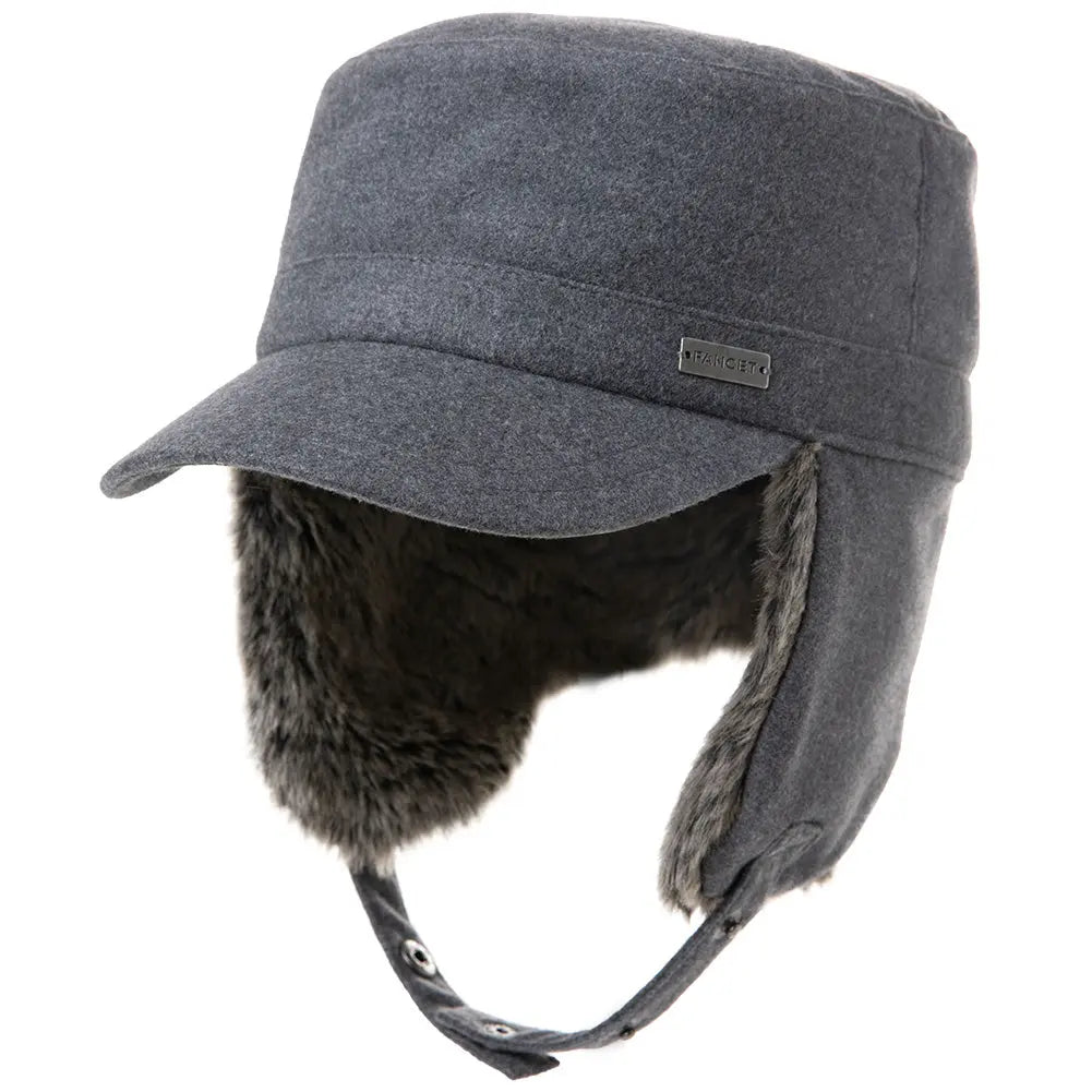 Military Trapper Baseball Cap with Earflaps