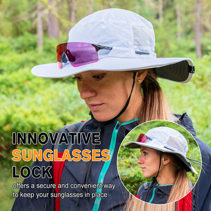 Harper Women's Waterproof Ponytail Bucket Hat