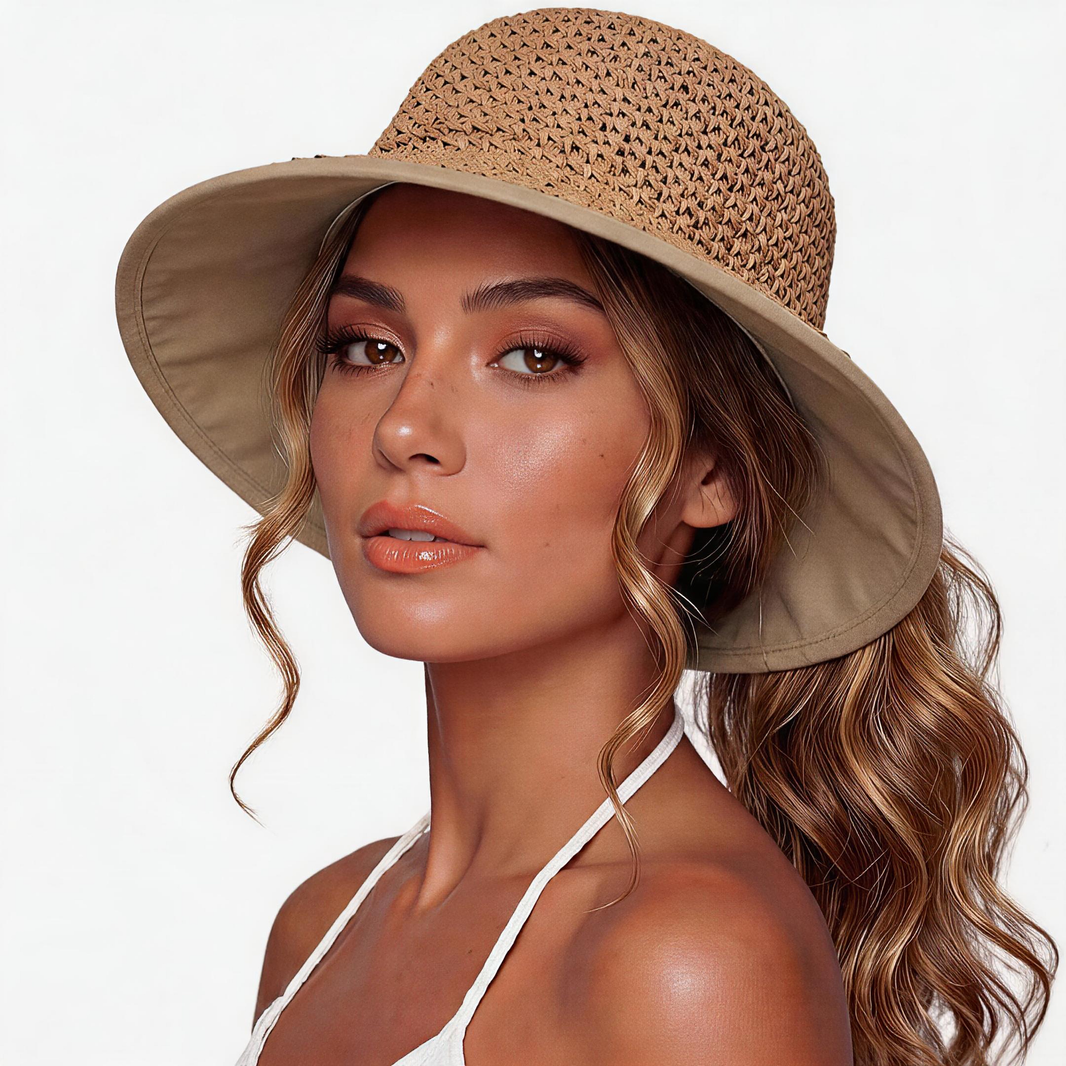 UVCoolix™ ChicPony Cooling UPF80+ Wide Brim Straw Sun Hat