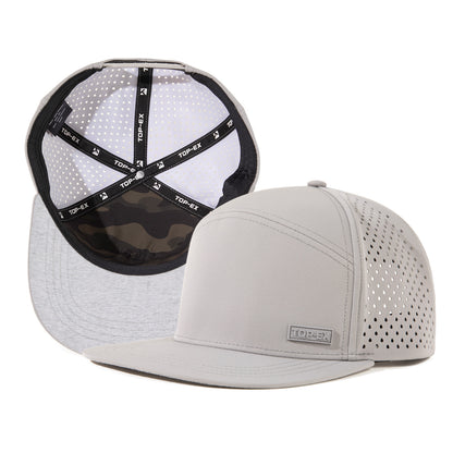 UvCoolix™ Flat Bill Golf Cap Water Resistant Breathable Snapback Cooling Sweatband