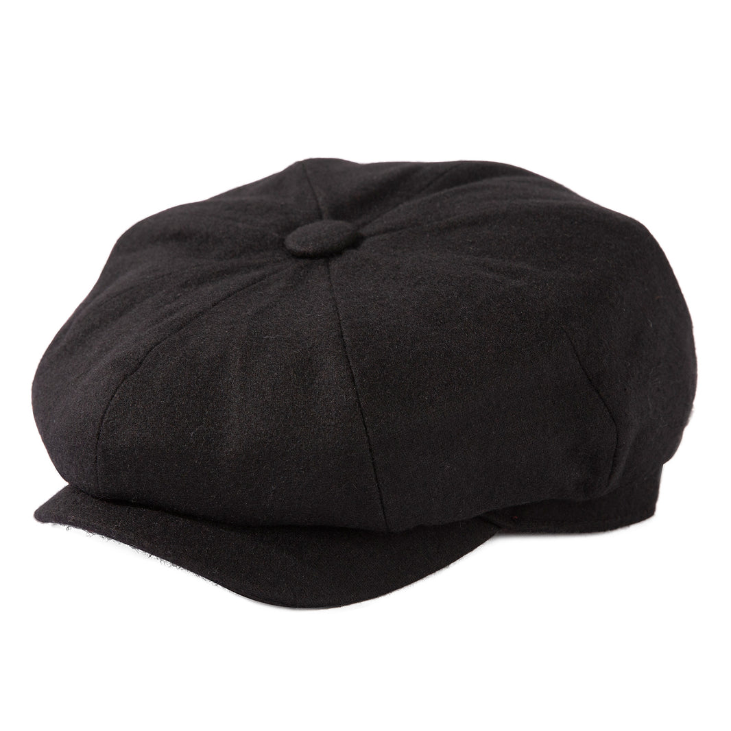 Men’s Wool Tweed Newsboy Cap – Winter Ivy Flat Hat