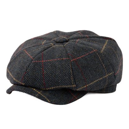 Men’s Wool Tweed Newsboy Cap – Winter Ivy Flat Hat