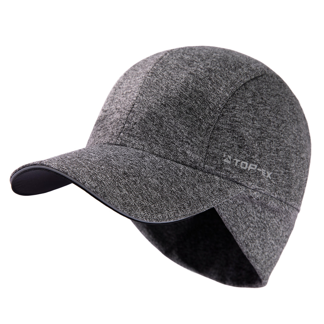 Water-Repellent Winter Baseball Cap with Ear Flap & Ponytail Hole