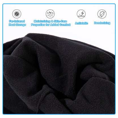 TOP-EX L/XL/XXL Waterproof 50% Merino Wool LED Rechargeable Beanies TOP-EX