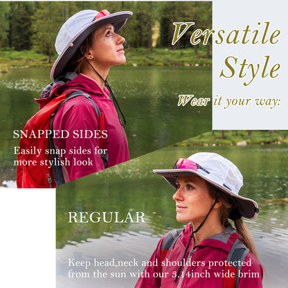 Harper Women's Waterproof Ponytail Bucket Hat