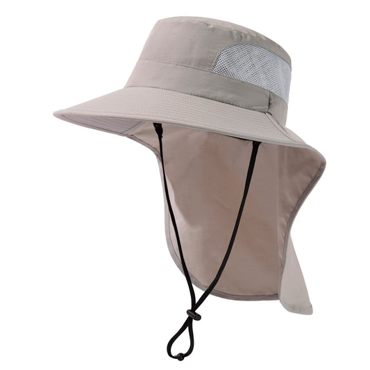 Emma Women's Waterproof Ponytail XXL Sun Hat–Wide Brim Neck Flap