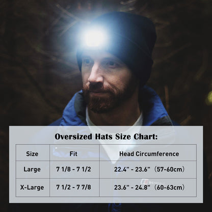 Led Light Beanies Rechargeable M/L/XL TOP-EX