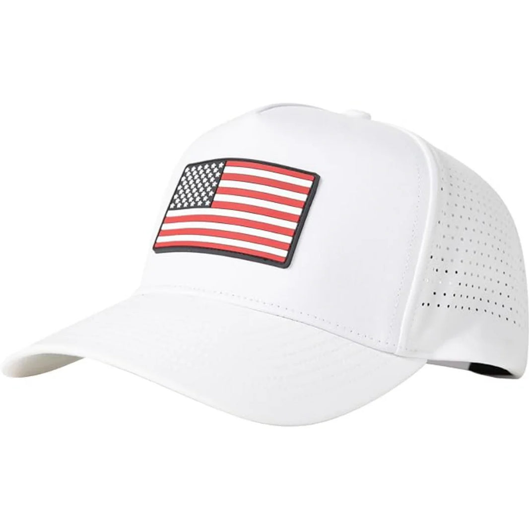 White American Flag Baseball Cap UVCoolix™ Cooling Snapback