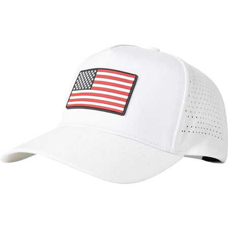 White American Flag Baseball Cap UVCoolix™ Cooling Snapback