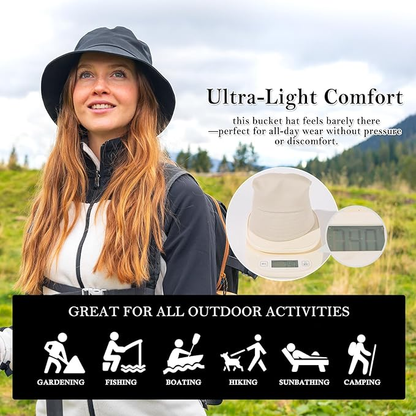 Ponytail Packable Bucket Hats