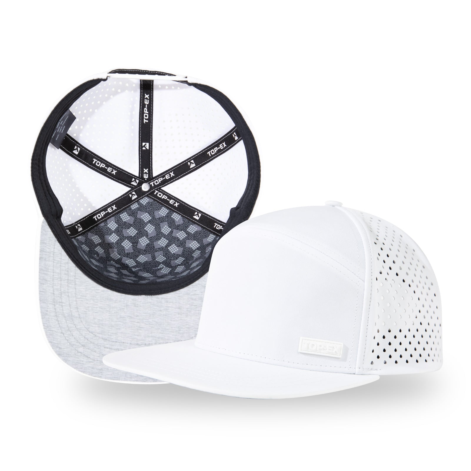 UvCoolix™ Flat Bill Golf Cap Water Resistant Breathable Snapback