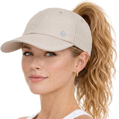 ChicPony™ Cooling Ponytail Sports Cap UPF 50+