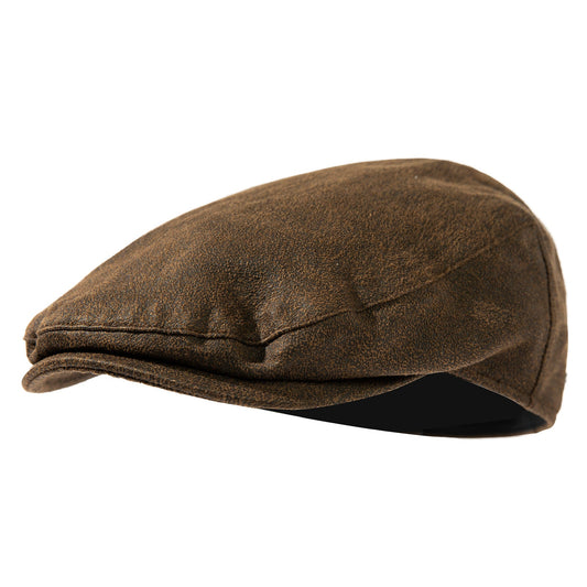 Waterproof Waxed Cotton Flat Cap M/L/XL/XXL/3XL TOP-EX