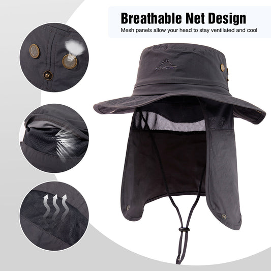 Griffin Waterproof bucket XXK Hat–Neck Flap Sun Protection