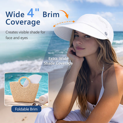 ChicPony™ Cooling High Ponytail Sun Visor Hat