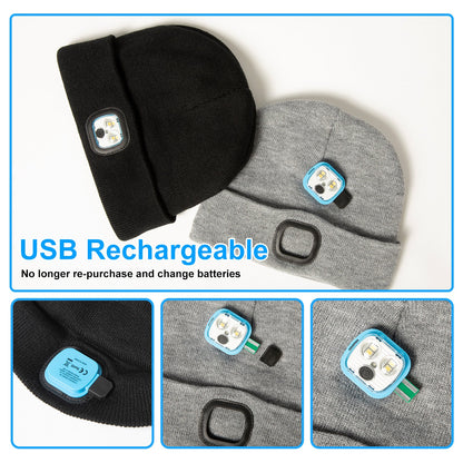 Led Light Beanies Rechargeable M/L/XL TOP-EX