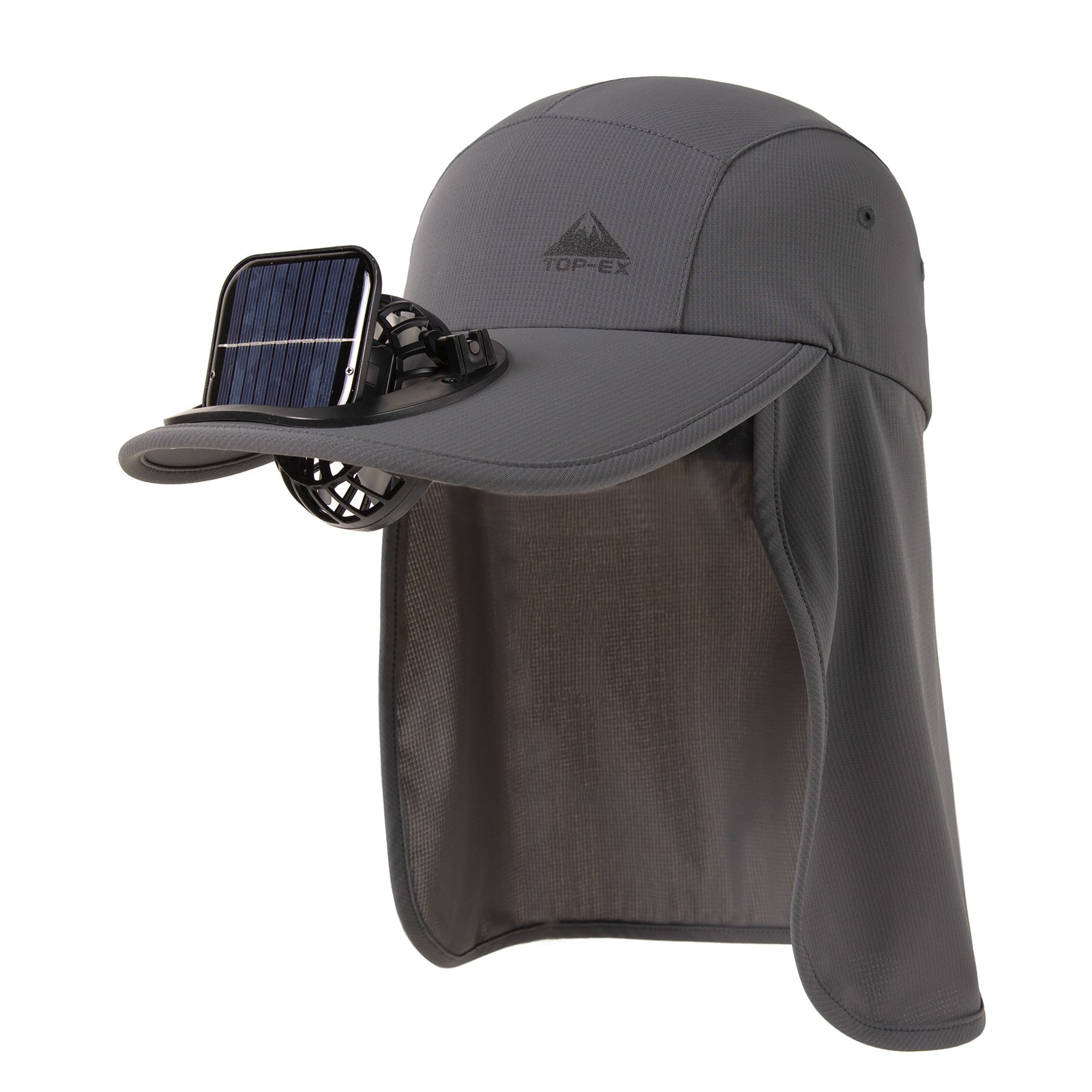 UVCoolix™ Cooling Neck Flap Baseball Sun Cap with Solar Fan – TOP-EX
