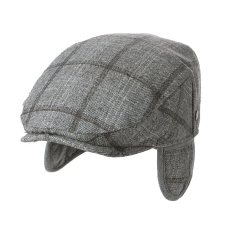 TOP-EX Mens Newsboy Flat Caps Wool Cap Earflap Hats TOP-EX