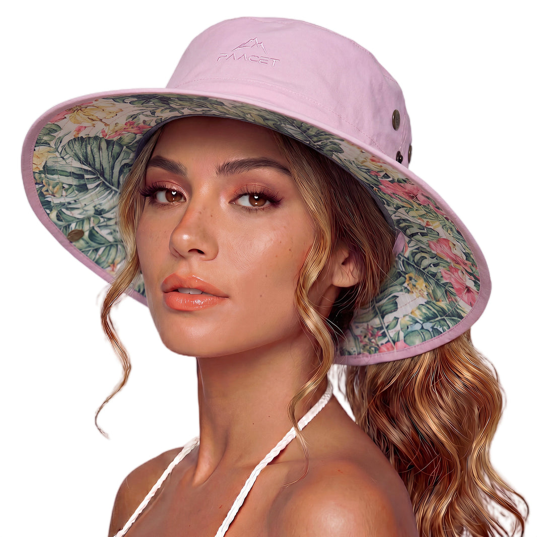 ChicPony™ UVCoolix Cooling Ponytail Bucket Sun Hat