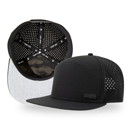 UvCoolix™ Flat Bill Golf Cap Water Resistant Breathable Snapback Cooling Sweatband