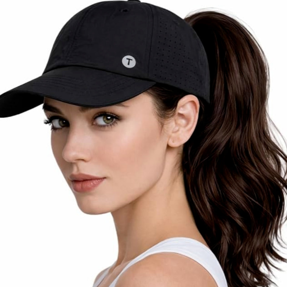 ChicPony™ Cooling Ponytail Sports Cap UPF 50+