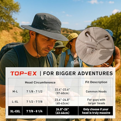 UV50+ Waterproof Wide Brim Safari Hat