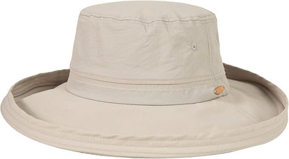 Uvcoolix™ Cooling Sun Hat for Women Ponytail Hole UPF 50 Wide Brim Breathable Packable