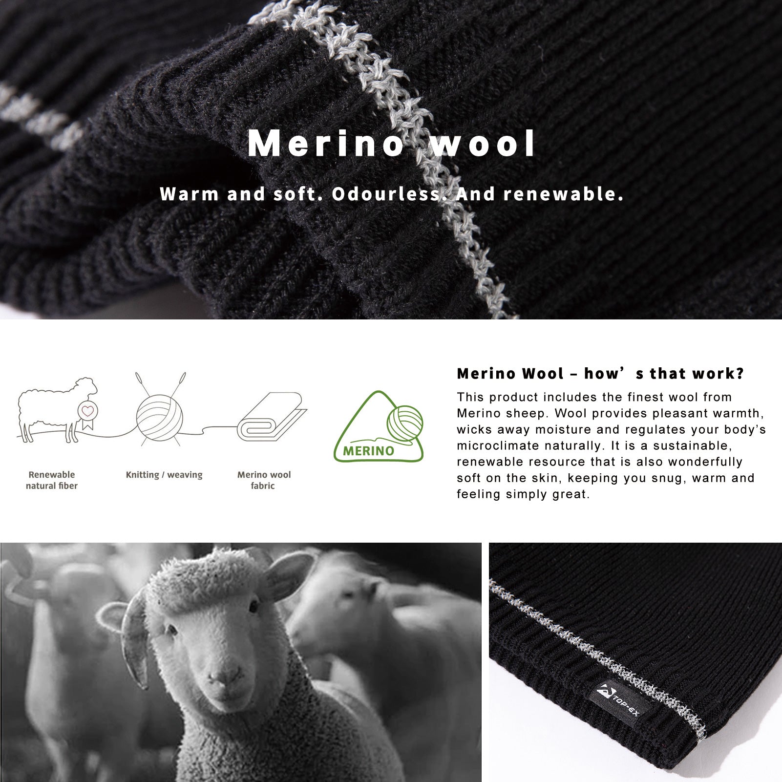 Caleb Waterproof Beanie M/L/XL/XXL TOP-EX