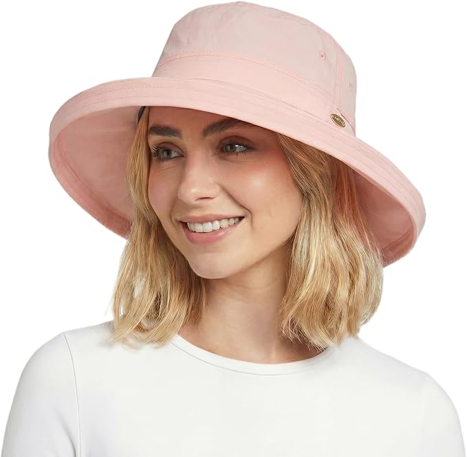 Uvcoolix™ Cooling Sun Hat for Women Ponytail Hole UPF 50 Wide Brim Breathable Packable