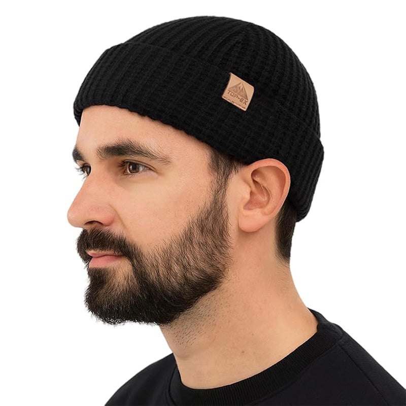 PolarWool™ Double-Layer Merino Waffle Fisherman Beanie