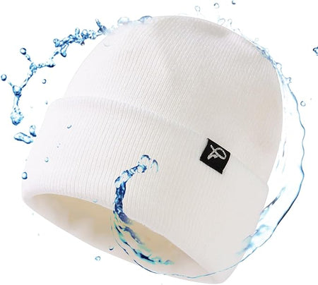 Noah WeatherGuard Waterproof Beanie – Fleece Lined Warm Winter Hat for Large Heads